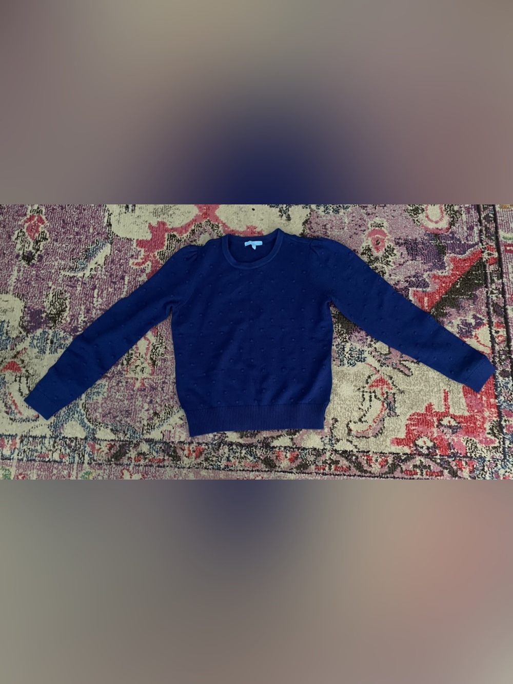 Draper James Navy Textured Knit M